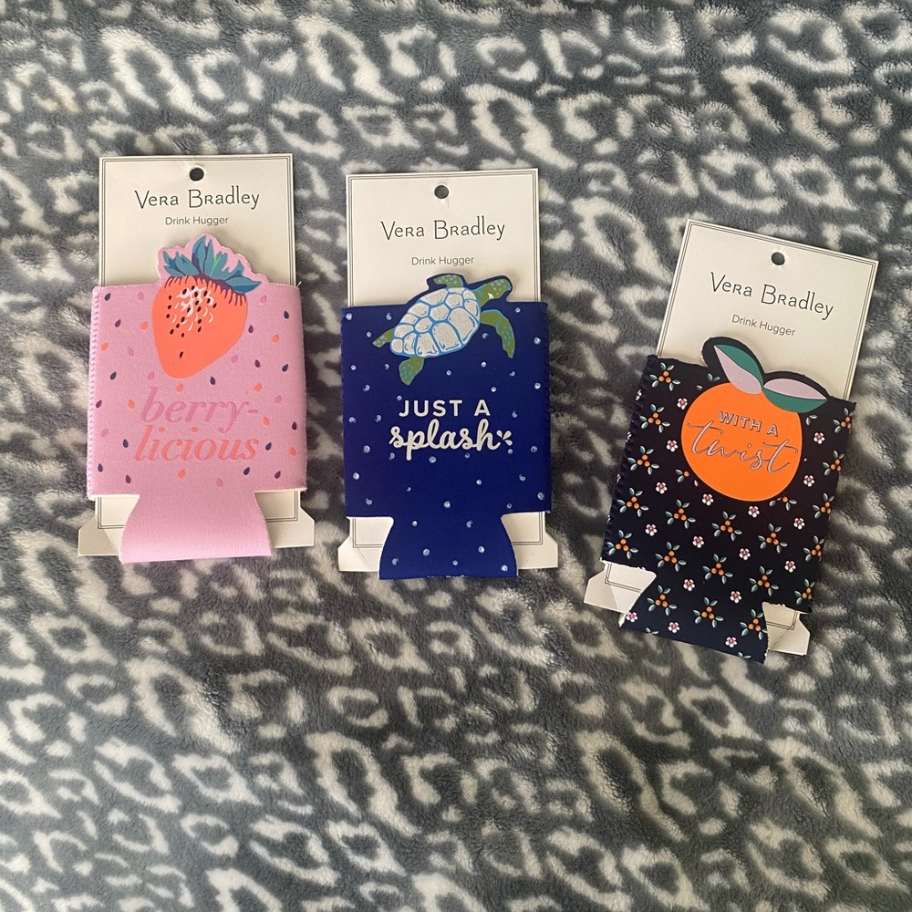 Brand new Vera Bradley coozies